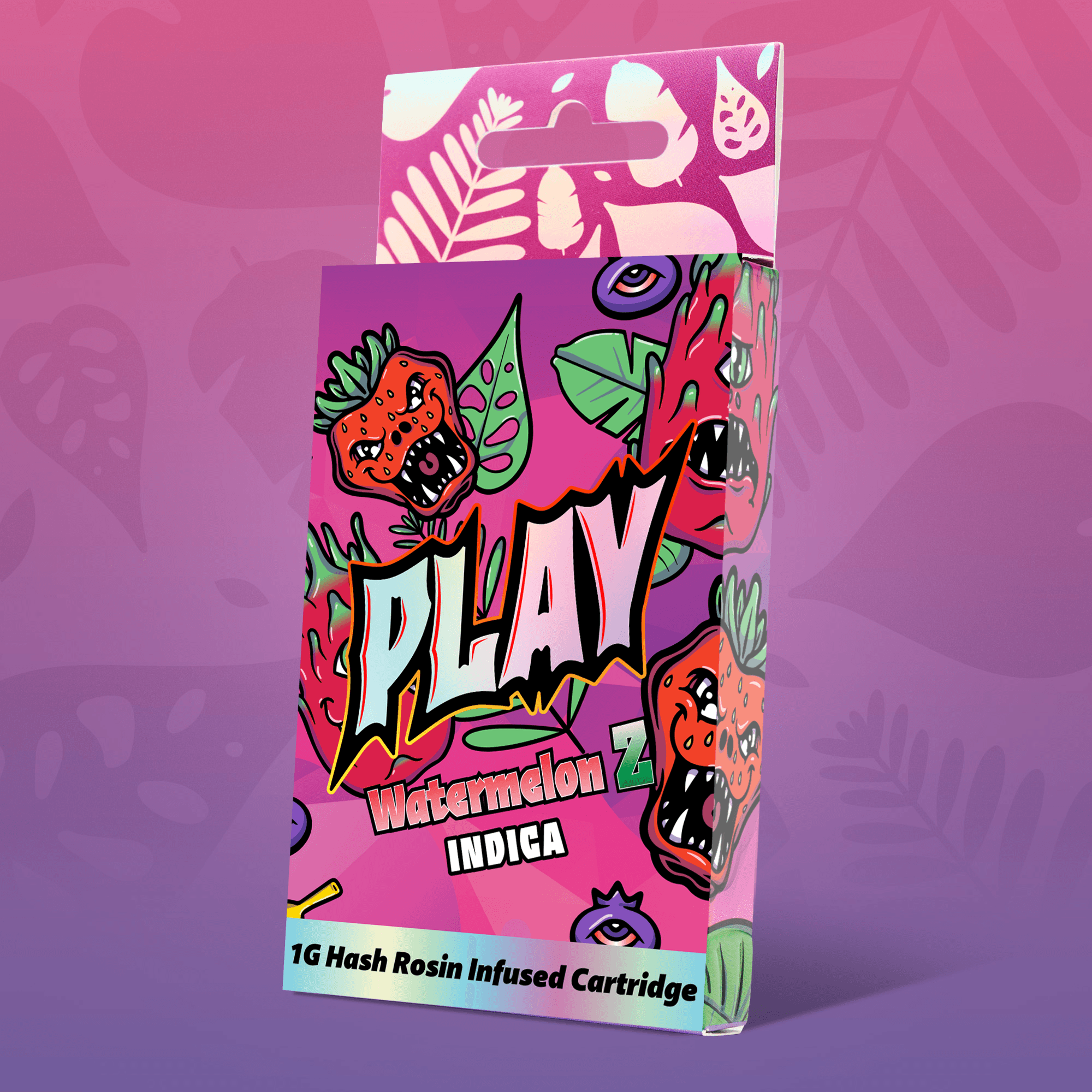 Play Cannabis Watermelon Z Rosin Infused Distillate vape cartridge