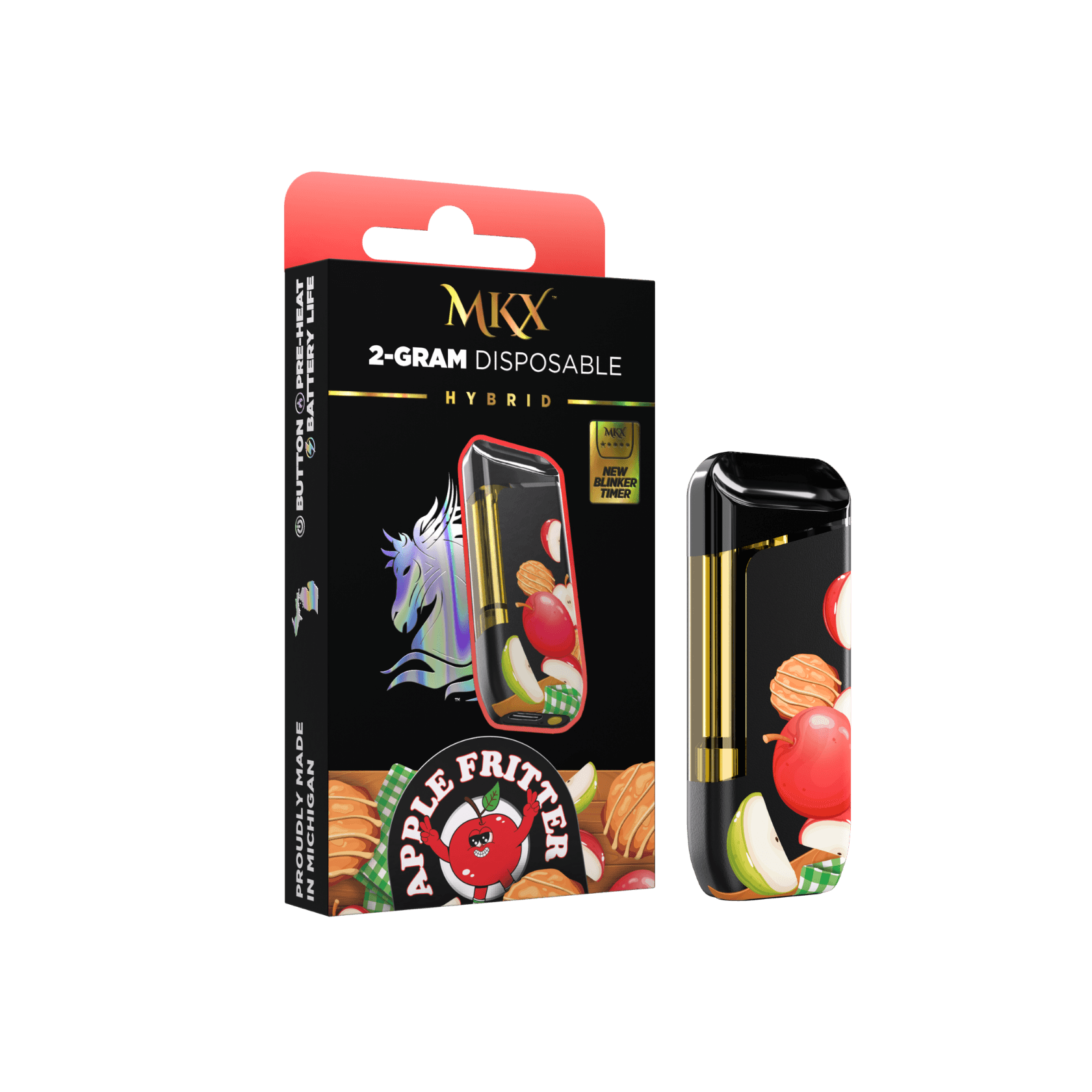 MKX Oil Co. 2g MKX Disposable - Apple Fritter 2g Disposable - Hybrid vape cartridge