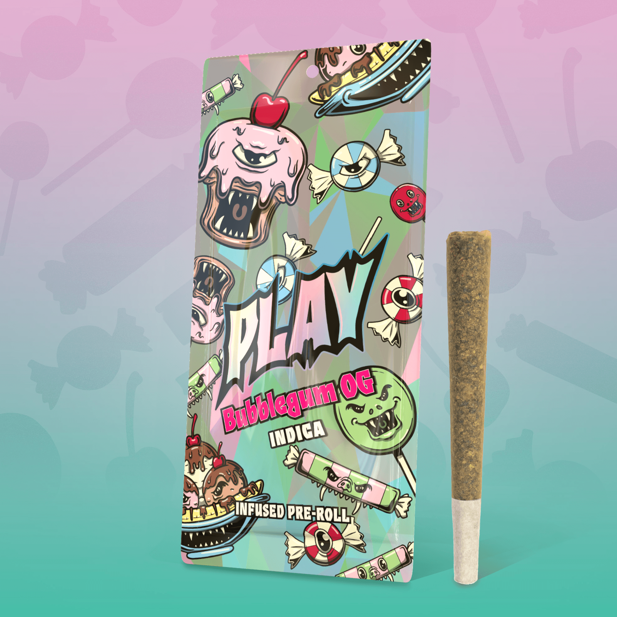 Play Cannabis Bubblegum OG pre-roll