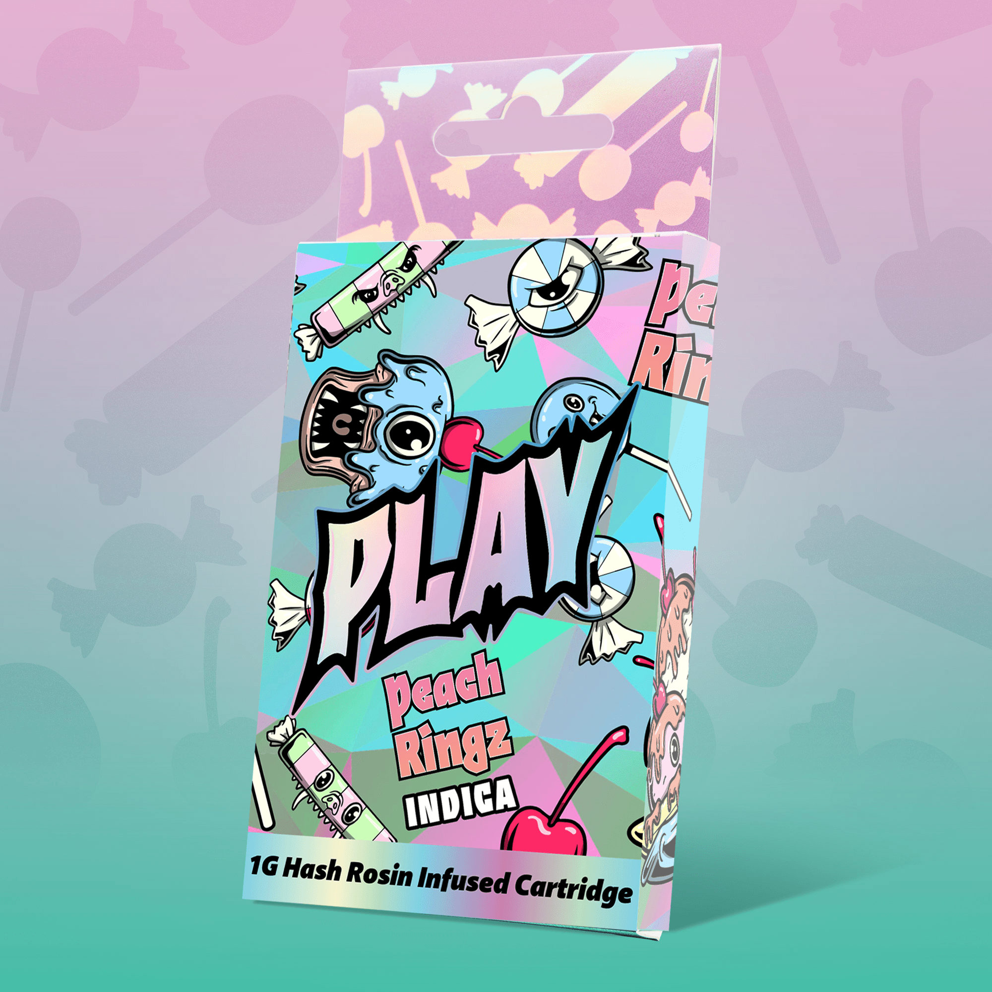 Play Cannabis Peach Ringz vape cartridge