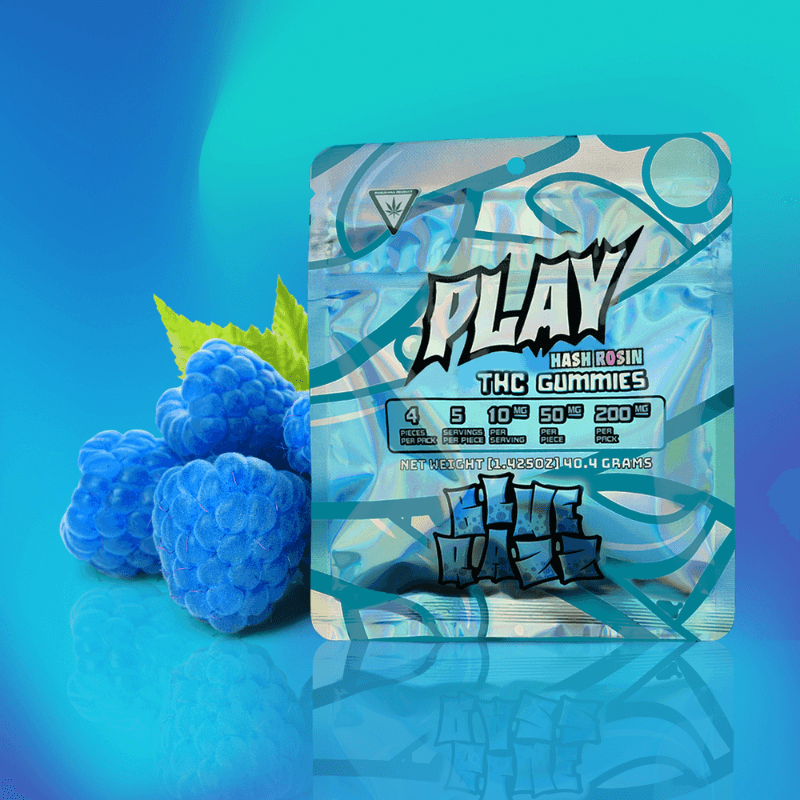 Play Cannabis Blue Razz edible