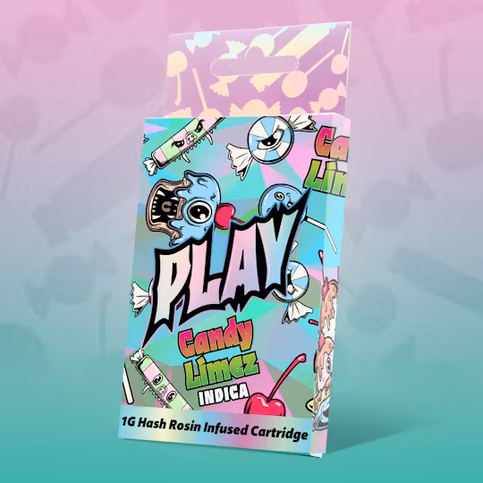 Play Cannabis Candy Limez vape cartridge