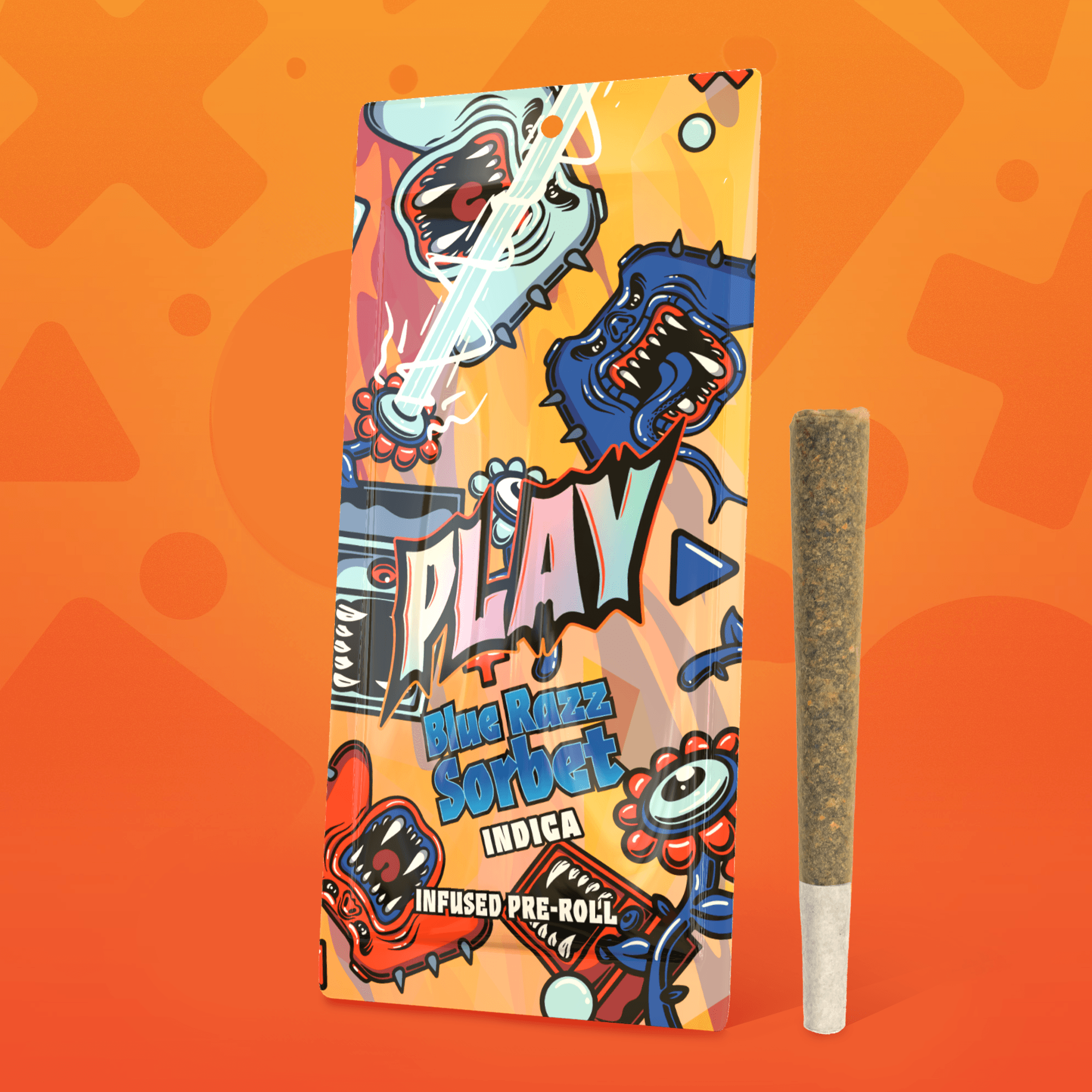 Play Cannabis Blue Razz Sorbet pre-roll