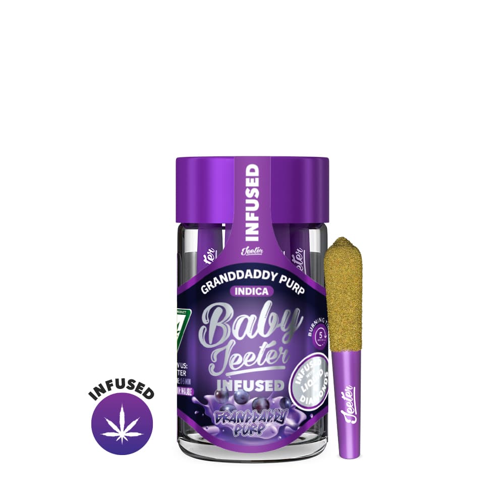Jeeter Granddaddy Purp Baby Jeeter Infused Pre-Roll 5-pack