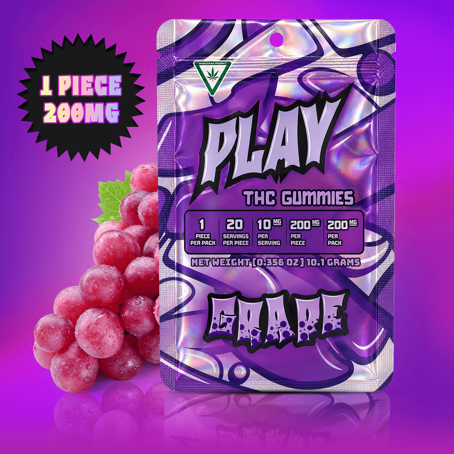 Play Cannabis Grape edible