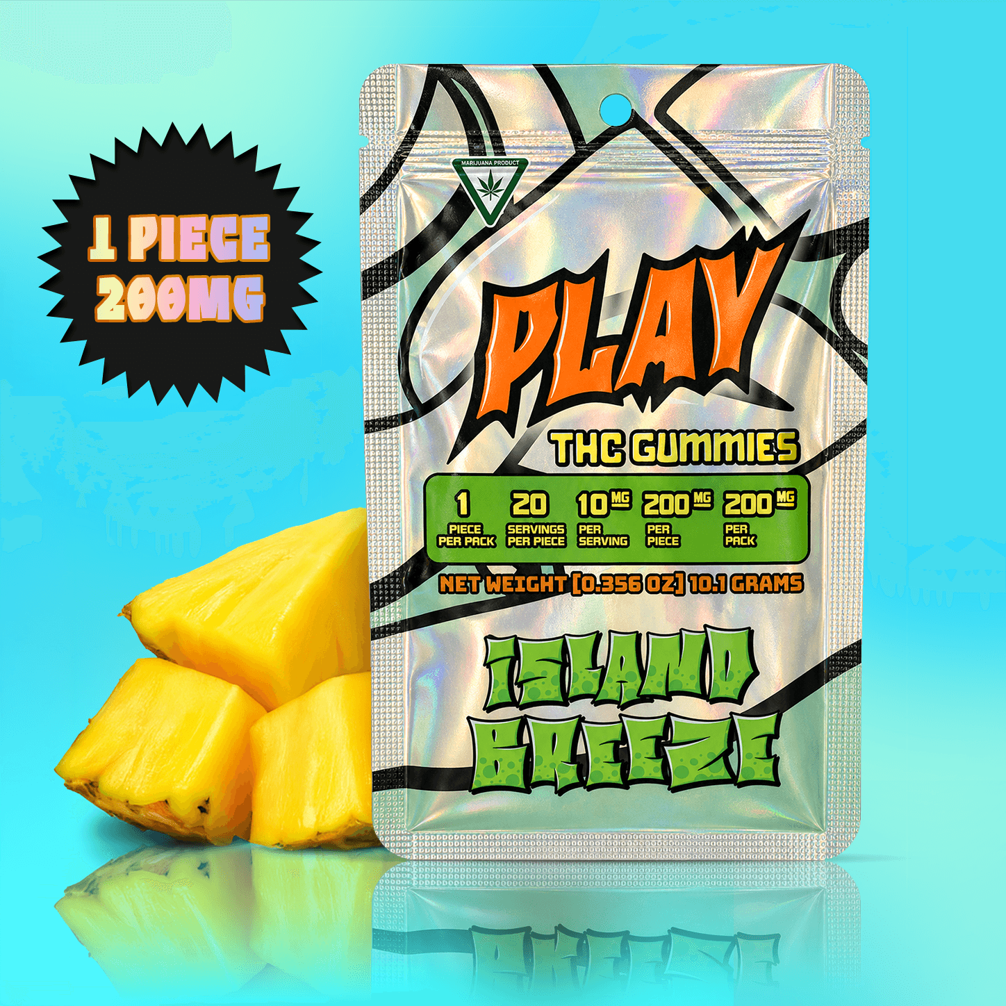 Play Cannabis Island Breeze edible