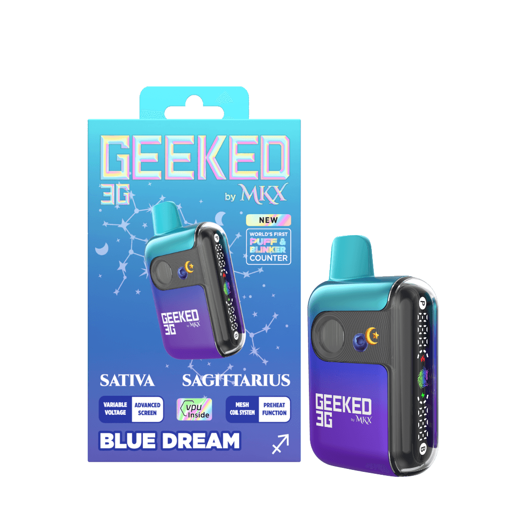 MKX Oil Co. Geeked By MKX - 3g Disposable - Blue Dream - Sativa vape cartridge