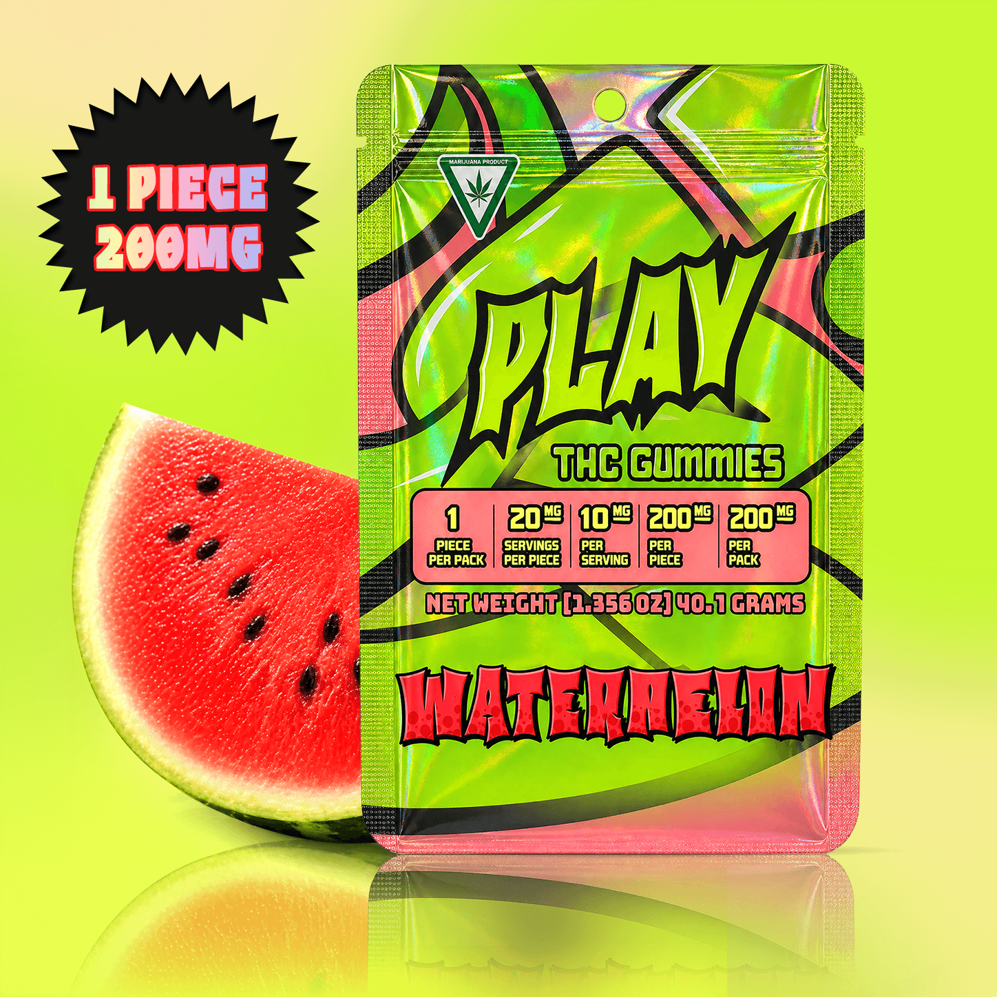 Play Cannabis Watermelon edible
