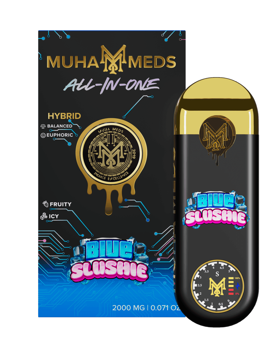 Muha Meds Blue Slushie vape cartridge