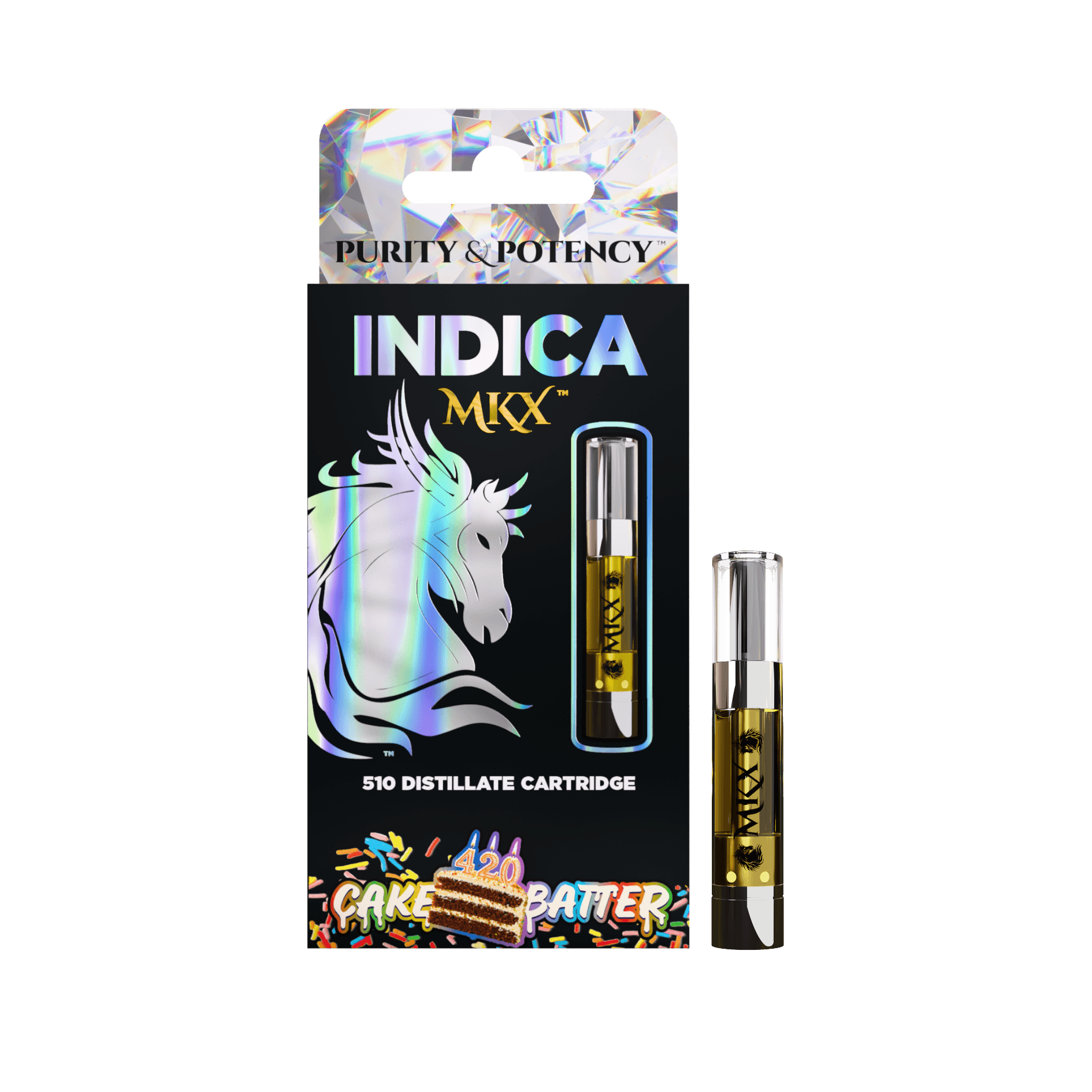 MKX Oil Co. MKX 1 Gram 510 Thread Carts - Cake Batter (Indica) vape cartridge