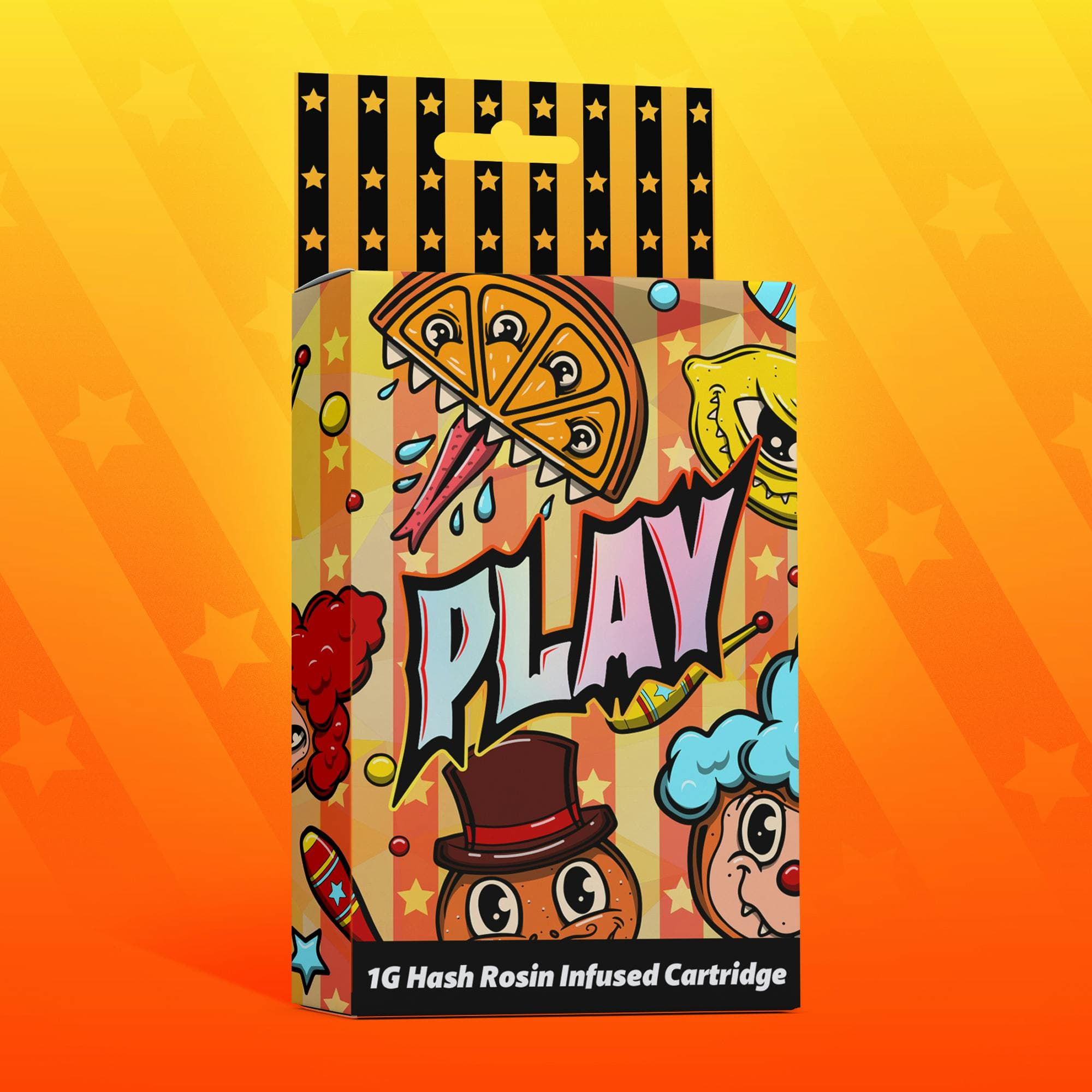 Play Cannabis Orange Push Pop vape cartridge