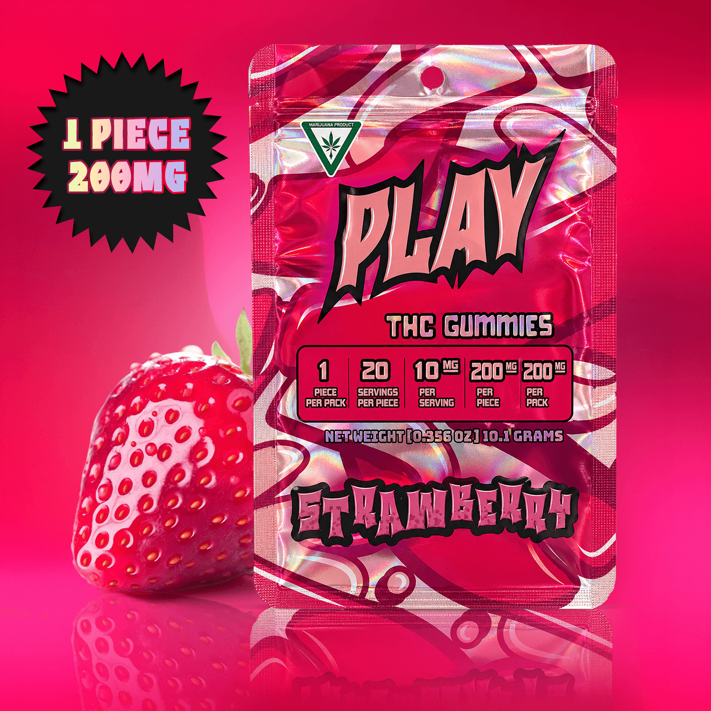 Play Cannabis Strawberry Banana edible