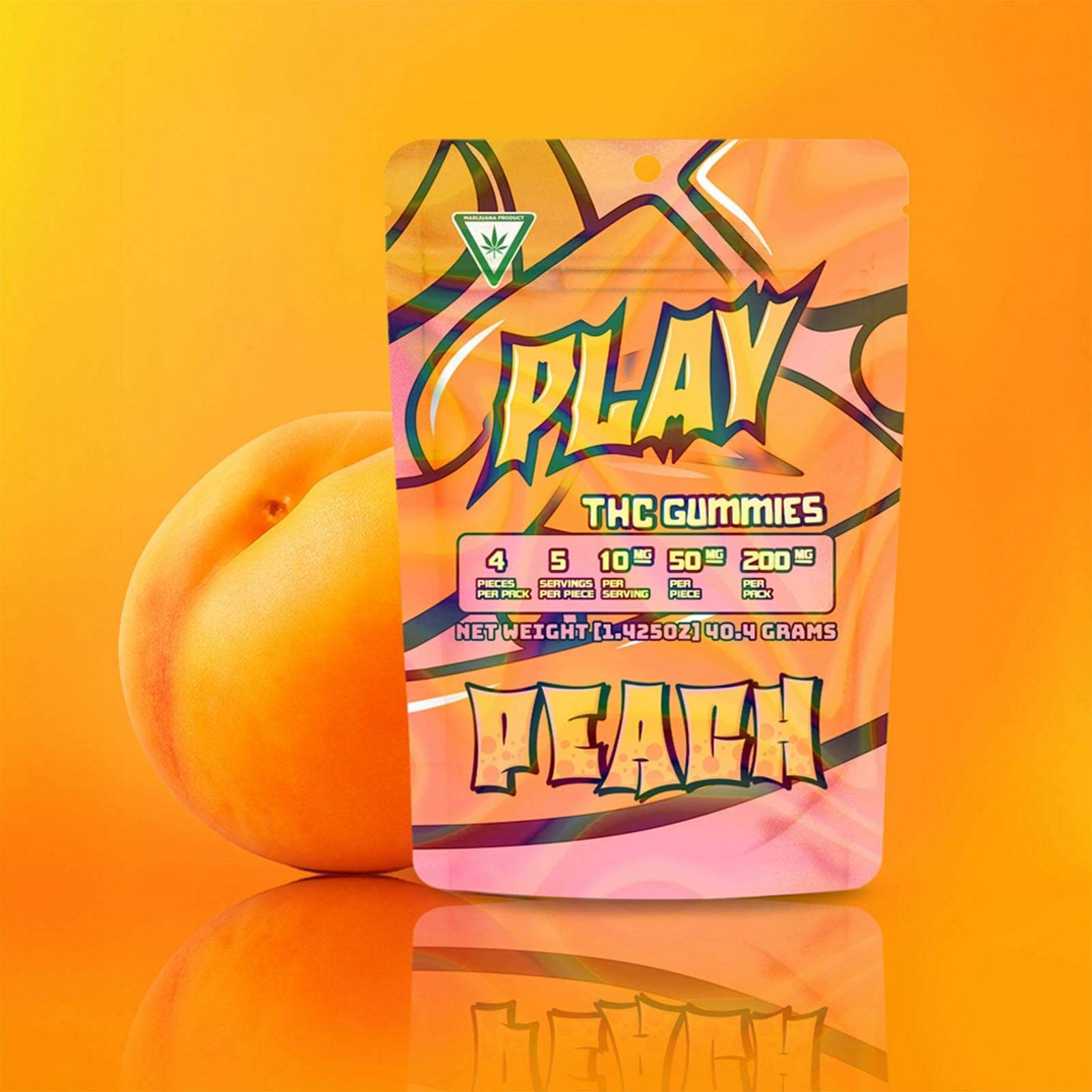 Play Cannabis Peach edible