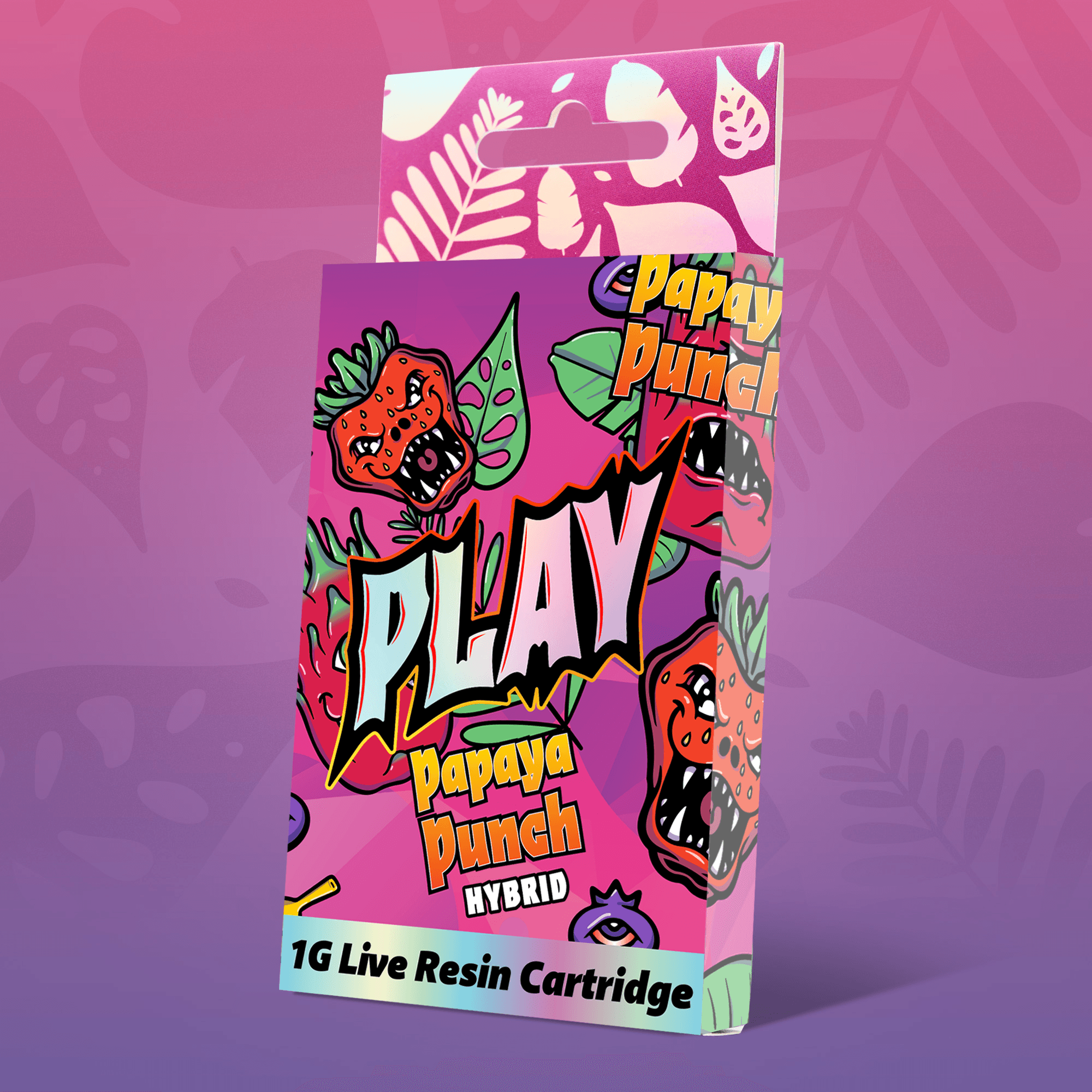 Play Cannabis Papaya Punch Rosin Infused Distillate vape cartridge