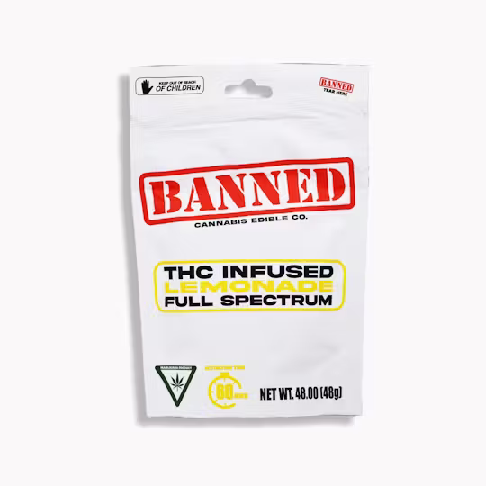 Banned Co. Lemonade edible