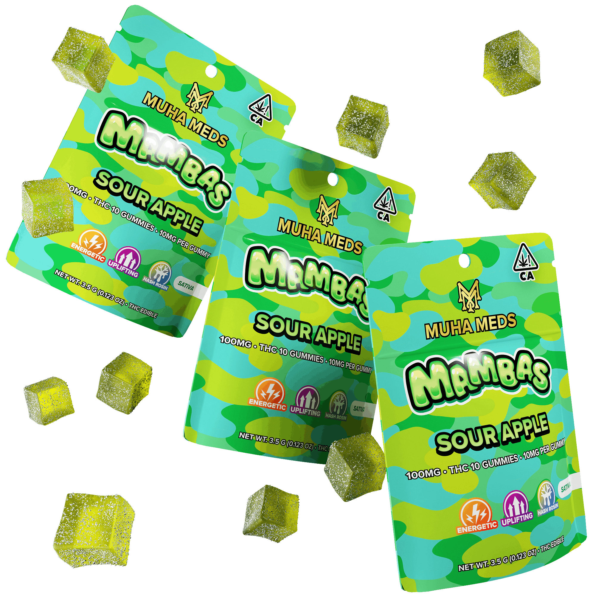 Muha Meds Sour Apple edible