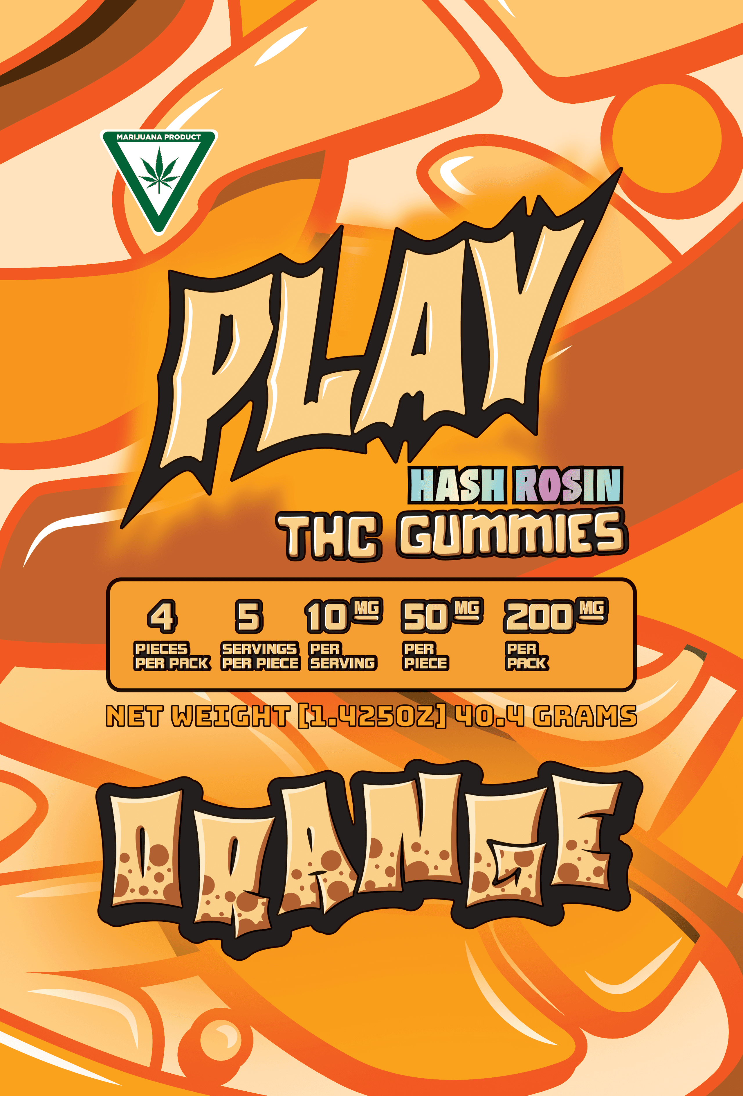 Play Cannabis Orange edible