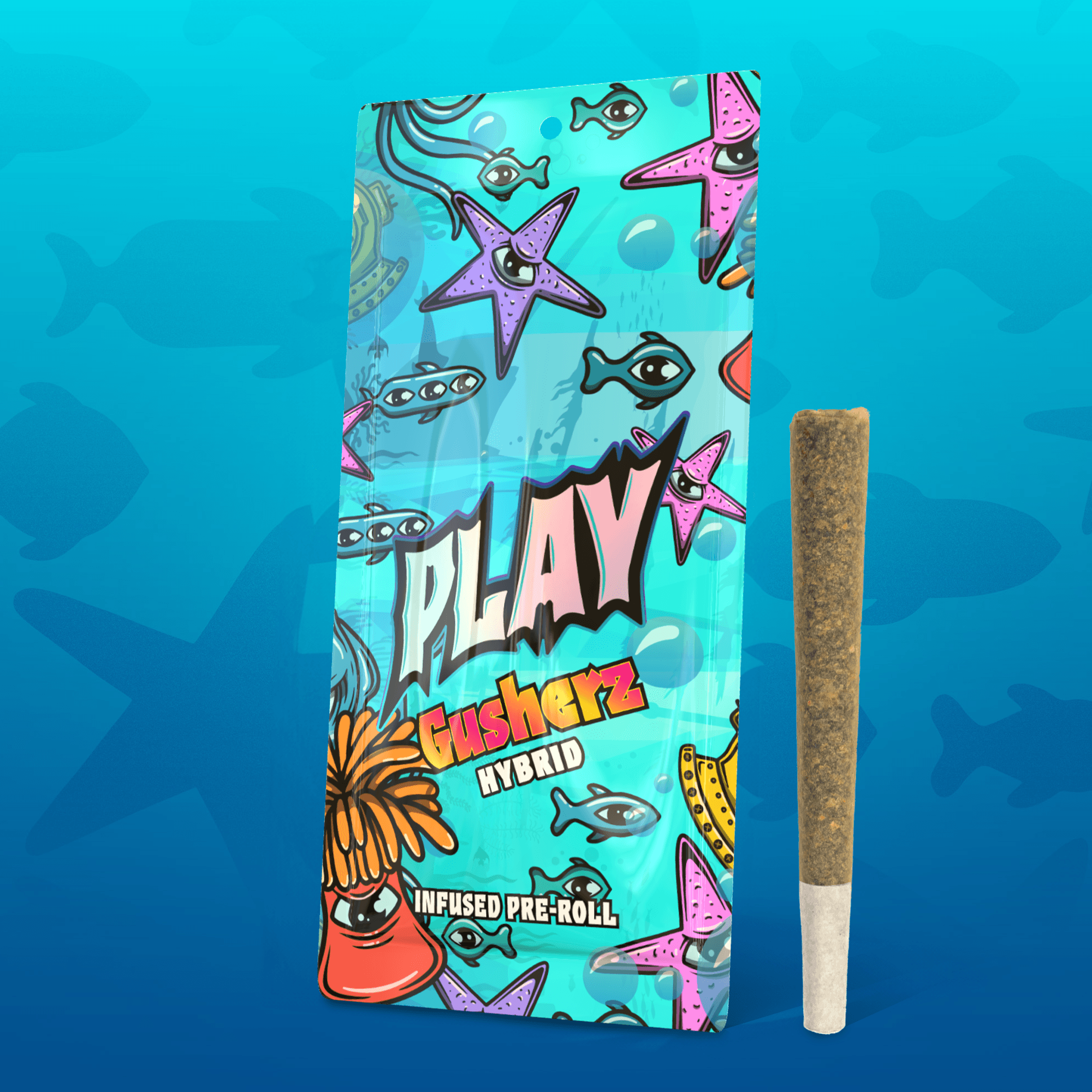 Play Cannabis Gusherz pre-roll