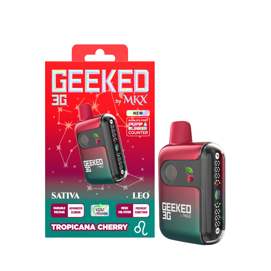 MKX Oil Co. Geeked By MKX - 3g Disposable - Tropicana Cherry - Sativa vape cartridge