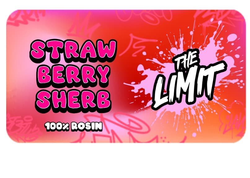 The Limit Strawberry Sherb vape cartridge