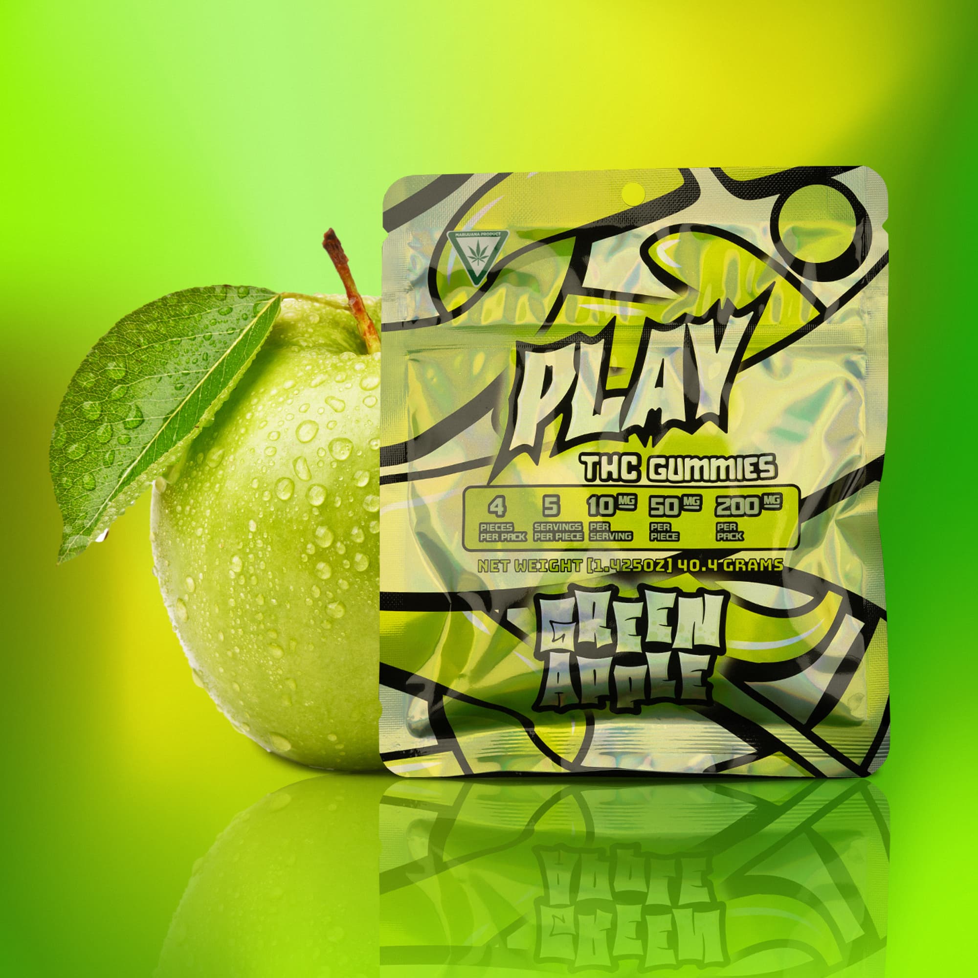 Play Cannabis Green Apple edible