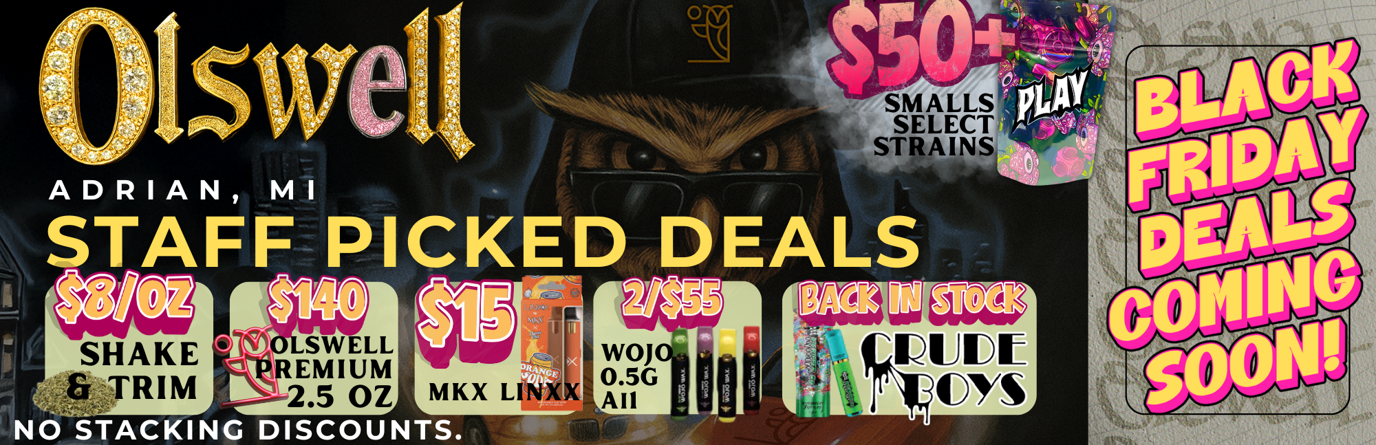 Dispensary near toledo, Dispensary deals near Detroit.  Shop Olswell Cannabis.