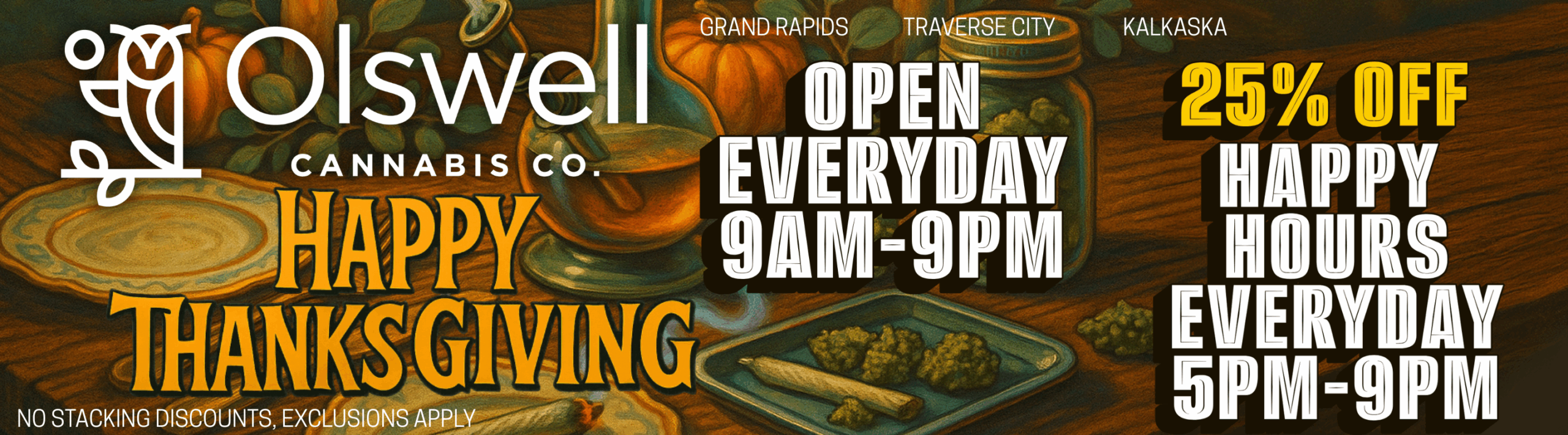 Traverse city dispensary deals, kalkaska dispensary deals, Grand Rapids Dispensary deals.