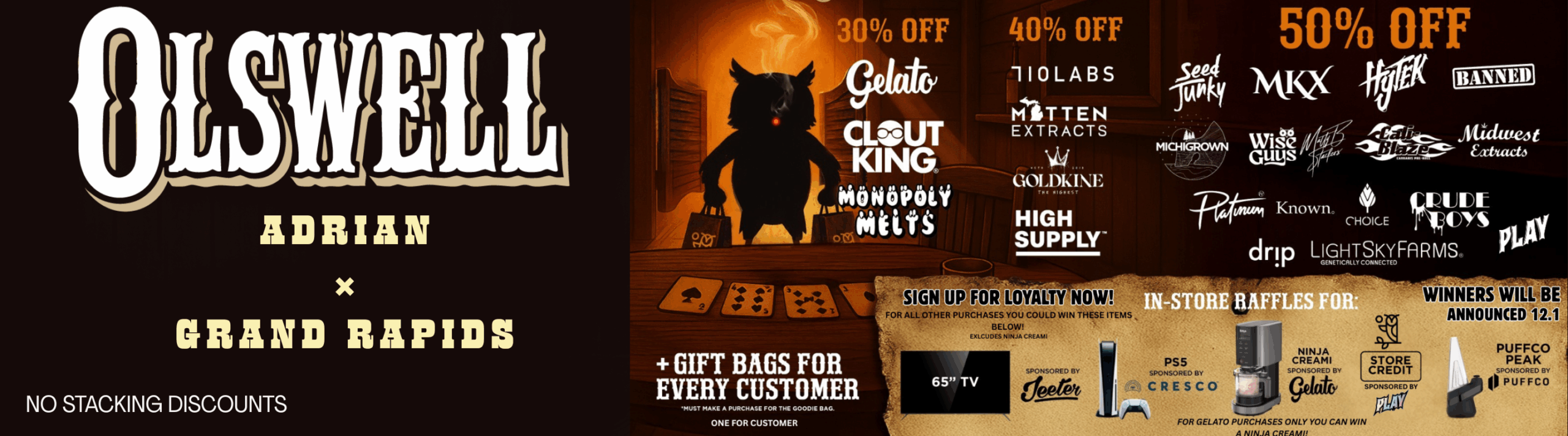 Grand Rapids olswell weed black friday deals, Adrian olswell black friday weed deals.