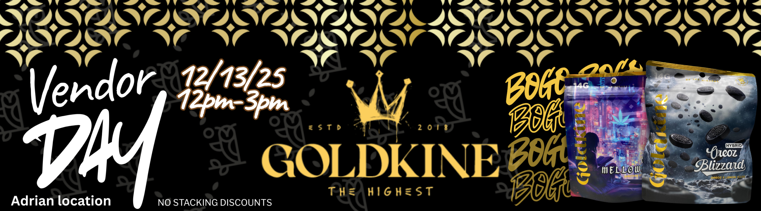 Olswell 14g goldkine sale, Shop Adrian mi Weed deals. Shop Half ounce deals in michigan.