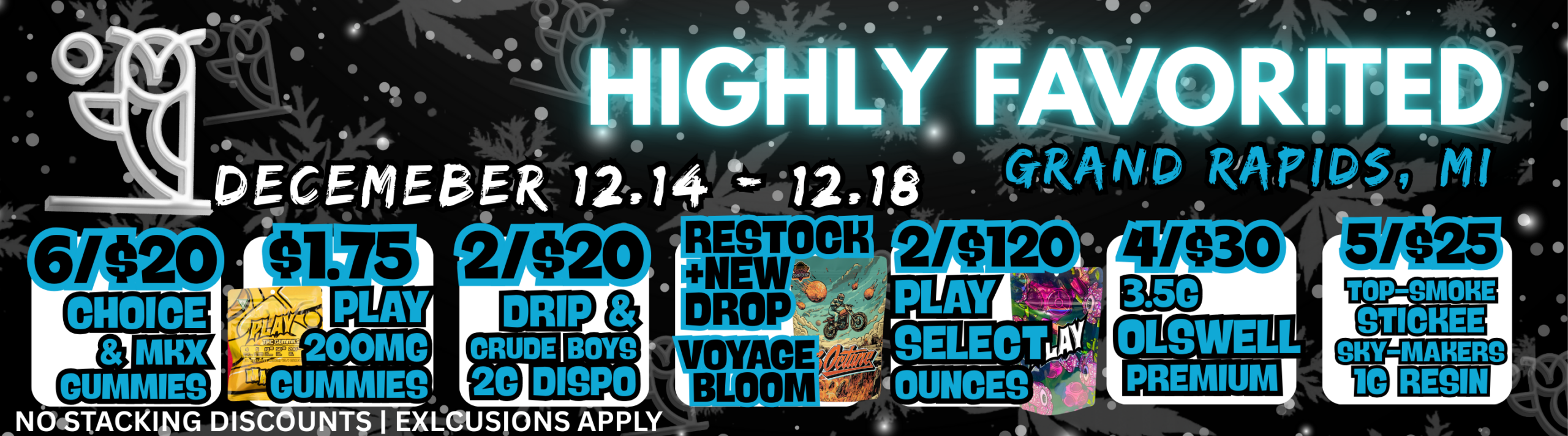 Shop Disposables deals near me, Shop Ounce Deals in Grand Rapids, Shop Voyage BLoom Deals IN michigan. Shop Cartridge deals in Michigan.