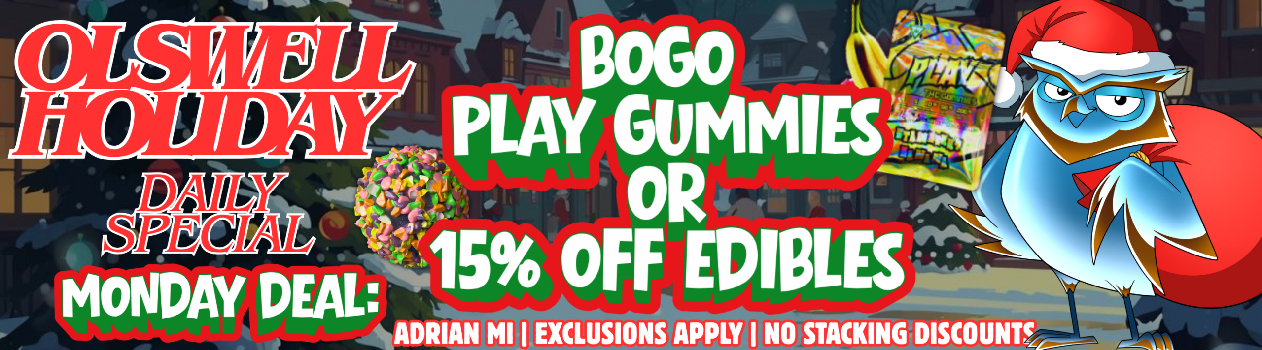 Shop Olswell Cannabis Edibles Deals,  Shop THC GUmmies deals near me.